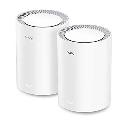 Offerta a tempo: Cudy Sistema mesh Wi-Fi 6 AX3000 per tutta la casa, M3000 2.0 2-Pack | Wi-Fi 6 dual-band a 2402+574 Mbps, 1 porta WAN da 2,5 GbE, rete mesh senza interruzioni, VPN WireGuard/OpenVPN/IPsec - 0.00% da 129.90 € a 129.90 €
