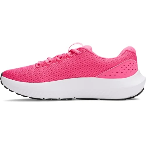 Zeitlich begrenztes Angebot: Under Armour Damen Charged Surge 4, leichte und atmungsaktive Laufschuhe, gepolsterte Joggingschuhe für langen Komfort,Super Pink / Super Pink / White,44.5 von 60.00 € auf 46.10 € (23% Rabatt)