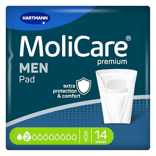 Offre limitée : MoliCare MEN Pad Lot de 14 serviettes hygiéniques 2 gouttes discrètes pour homme Protection contre les fuites urinaires légères Sensation de séchage instantané Protection de la peau avancée Forme de de 17.81 € à 17.81 € (0.00% de remise)