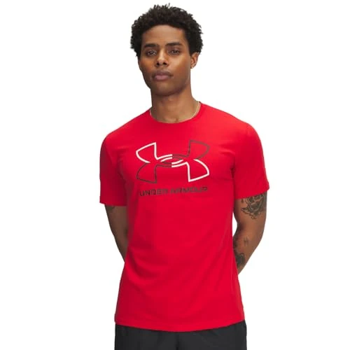 Zeitlich begrenztes Angebot: Under Armour Herre GL Foundation Update Kurzarmshirt, schnelltrocknendes Sportshirt, kurzärmliges und Komfortables Funktionsshirt mit Loser Passform,Red/White/Black,XL von 28.00 € auf 21.99 € (21% Rabatt)