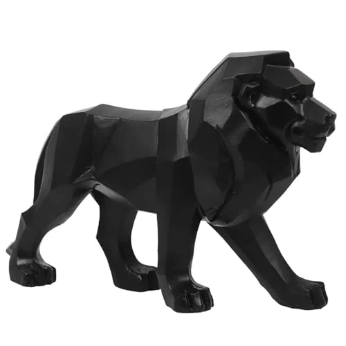 Zeitlich begrenztes Angebot: HOME DECO FACTORY, HD1338, Black Origami Lion - Decorative Polyresin Statue - Modern and Elegant Design for Interior - Dimensions: 22 x 36 x 12 cm - Color: Black von 35.60 € auf 35.60 € (0.00% Rabatt)