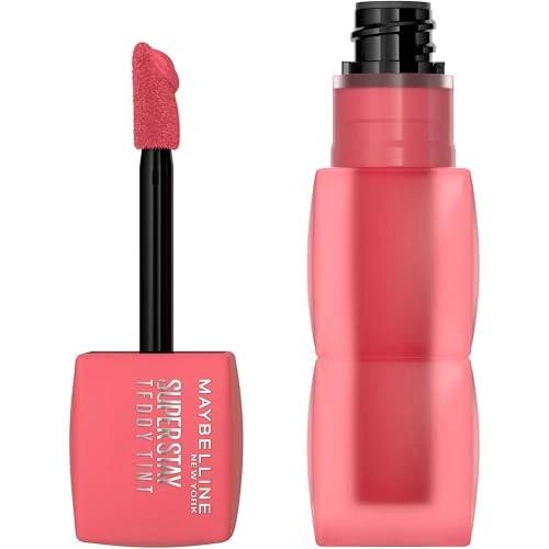 Offerta a tempo: Maybelline New York Teddy Tint, Tinta Labbra A Lunga Tenuta, Effetto Matte Vellutato, Tenuta 12H, Formula Stratificabile, Superstay, Tonalità: Petalcore 40, 5 ml - 36% da 12.50 € a 7.99 €