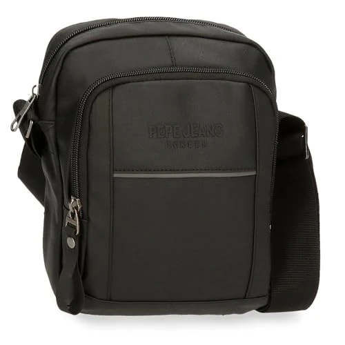 Tijdelijke aanbieding: Pepe Jeans Dortmund schoudertas middelgroot, grijs, 17 x 22 x 7,5 cm, katoen, polyester en PU. 2,99 l van Joumma Bags, Grijs, Eén maat, Middelgrote schoudertas van 30.77 EUR naar 30.77 EUR (korting 0%)