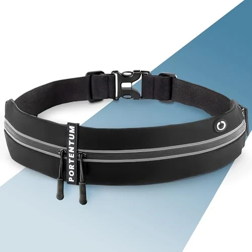 PORTENTUM Marsupio Running - Porta Cellulare Corsa (per Ogni Telefono) per Uomo e Donna - Porta Telefono Corsa -Cintura Jogging per Sportivo, Camminata
