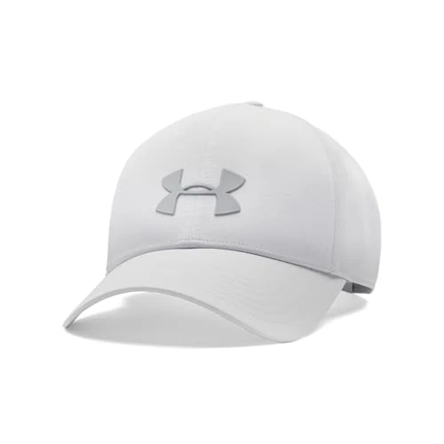 Offre limitée : Under Armour Storm Blitzing Ajustable Hommes, Casquette Homme en Tissu Respirant, Casquette imperméable, légère et Confortable, Halo Gray/Steel, OSFM de 27.00 € à 15.99 € (41% de remise)
