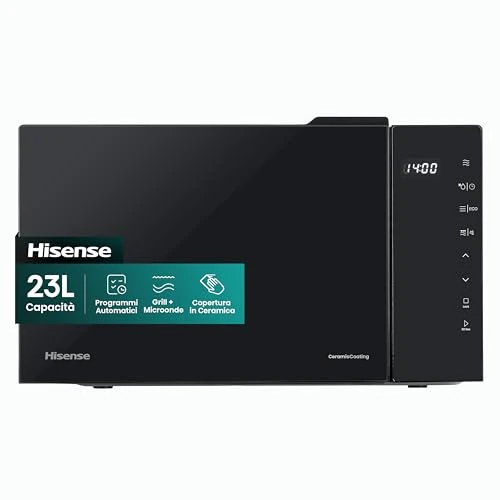 Hisense Microondas H23MOBS5HG4 23L 800W Grill 10 Potencias 8 Programas Digital