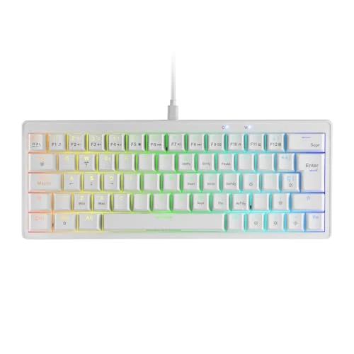 Limited-time offer: Mars Gaming MKMINIPRO, French Layout, Ultra-Compact 60% Mechanical Keyboard, Hot-Swap Mechanical Switches, RGB Chroma Lighting, Gaming Keyboard Antighosting, Multi-Platform, Silent Switch, White from 30.86 GBP to 30.86 GBP (save 0%)