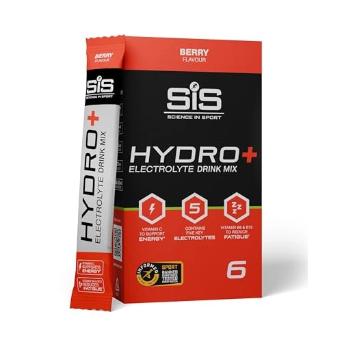 Offerta a tempo: Science in Sport HYDRO+ Electrolyte Drink Mix 6x4,5g Frutti di bosco - Elettroliti in polvere vegani, Bevanda sportiva con vitamina C e 5 importanti elettroliti - 15% da 9.99 € a 8.49 €