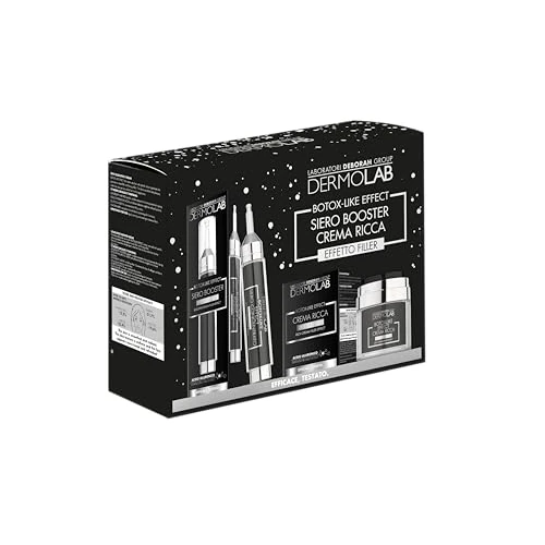 Offerta a tempo: Dermolab - Beauty Box con Crema Viso Ricca 50 ml, con Acido Ialuronico, Effetto Filler, e Siero Viso 10 ml, Per Pelle più Tonica e Fresca - 26% da 35.00 € a 25.82 €