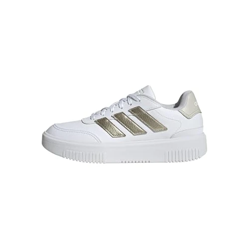Tijdelijke aanbieding: adidas dames Courtblock Shoes, Ftwr White/Cyber Met./Orbit Grey, 37 1/3 EU van 64.98 € naar 64.98 € (0.00% korting)