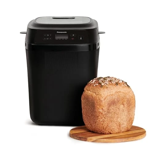 Panasonic SD-PN100KXE Mini Automatic Bread Maker for Small Households, 4 Gluten-Free Programs, Compact Design, 18 Automatic Programs, LCD Display, 200 or 400 g Buns, Black