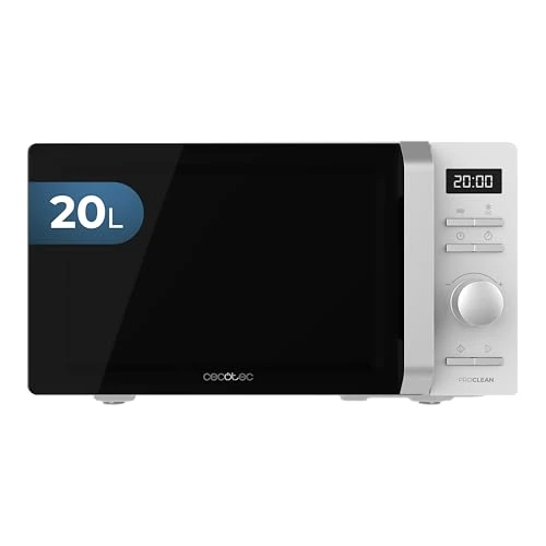 Limitiertes Angebot: Cecotec Mikrowelle Proclean 5010 Inverter White, 700W, 19 Liter Fassungsvermögen, 5 Leistungsstufen, Drehteller mit 245 mm, 30-Minuten-Timer, 8 Programme und akustischer Signalton von 69.90 EUR auf 55.90 EUR (Spare 20%)