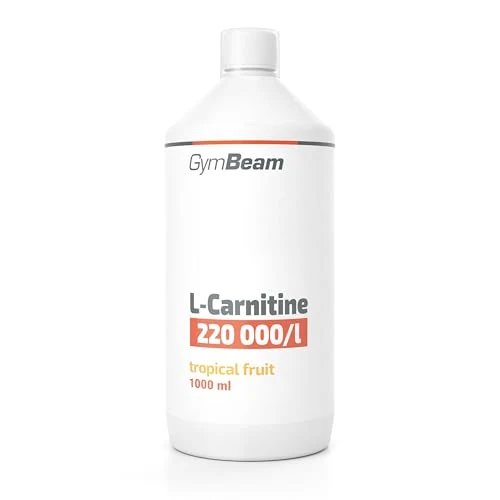 GymBeam L-Carnitin Liquid, 2200 mg pro Tagesdosis - natürlicher Fatburner zur Gewichtsabnahme, Ideal Pre-Workout und für Energiegewinnung, Angenehmer Geschmack, (1000 ml, Tropical Fruit)