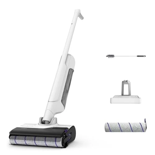 Rowenta X-Clean10 Aspirateur laveur sans fil, Longue autonomie, Nettoyage et séchage automatique GZ7540WO, 066_HANDSTICK Wet & Dry, White, Premium