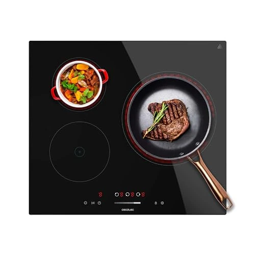 Offerta a tempo: Cecotec Piano cottura in vetroceramica 3 Zone Bolero Squad V 3100. 5700W, controllo tattile, 9 livelli, triplo anello, timer individualizzato, indicatore calore residuo, blocco sicurezza per bambini. - 41% da 122.00 € a 71.90 €