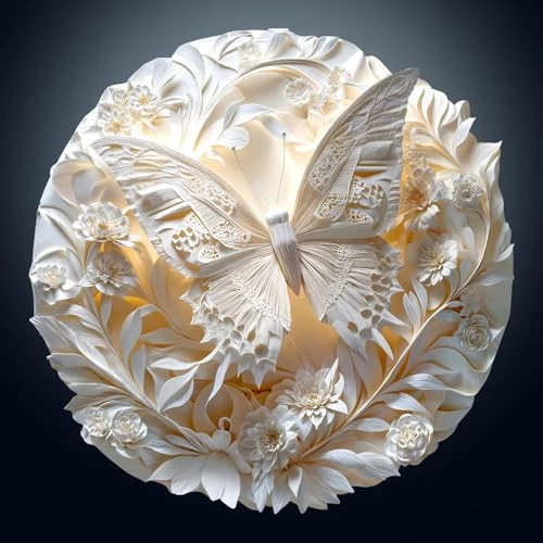 Wooden Jigsaw Puzzle for Adults 290 Pieces 3D Paper Butterfly Wooden Jigsaw Puzzle for Adults 34x34cm Irregular Wooden Puzzles Animal Shape Wooden Jigsaw Puzzle with Box