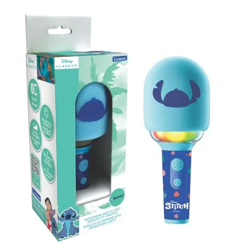 Limitiertes Angebot: Lexibook, Disney Stitch, Kabelloses Mikrofon mit Lautsprecher und Lichtern, 4 Stimmmodifikatoren, Mehrfarbige Lichteffekte, Wiederaufladbarer Akku, MIC280D von 39.99 EUR auf 30.96 EUR (Spare 23%)