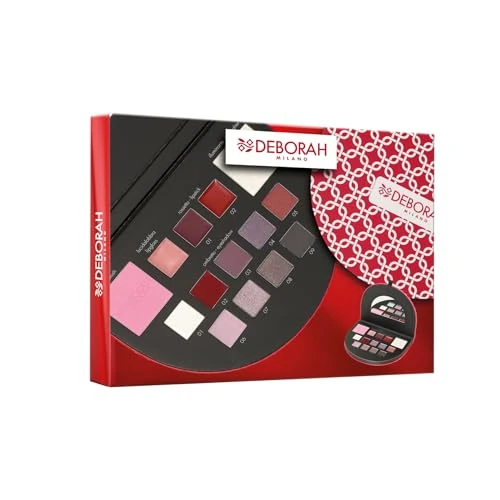 Limitiertes Angebot: Deborah Milano Geschenkset für Damen, Make Up Beauty Gift Nr. 1 Mini-Kalttöne, inklusive Palette von Lidschatten, Gloss, Lippenstift und Gesichtspuder mit verschiedenen Oberflächen und Farben, aus von 21.85 EUR auf 21.85 EUR (Spare 0%)