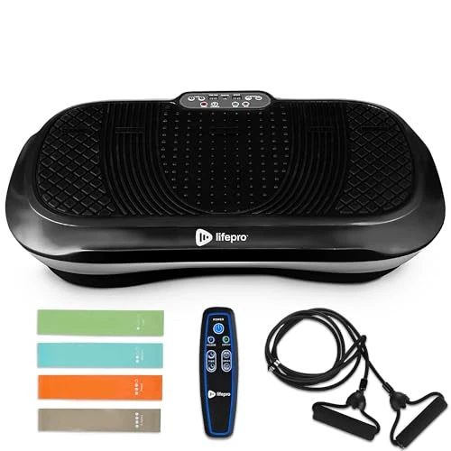 Oferta limitada: LifePro Waver - Máquina de Ejercicio con Placa de vibración para Entrenamiento Cuerpo Completo, 99 Niveles de Velocidad, Bandas Resistencia, Control Remoto, Fitness en casa y Plataforma - Negro de 189.99 € a 161.49 € (ahorro 15%)