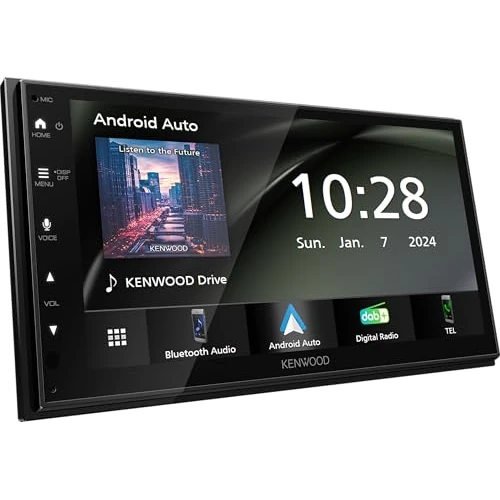 Offerta a tempo: KENWOOD DMX5023DABS – 17,3 cm WSVGA (1024 x 600px) Moniceiver con DAB+/FM, CarPlay, Android Auto, Apple & Android USB mirroring, Bluetooth, pannello touch capacitivo, DSP, 4 x 50 Watt, 3 x pre-out 2,5 - 15% da 249.99 € a 212.49 €
