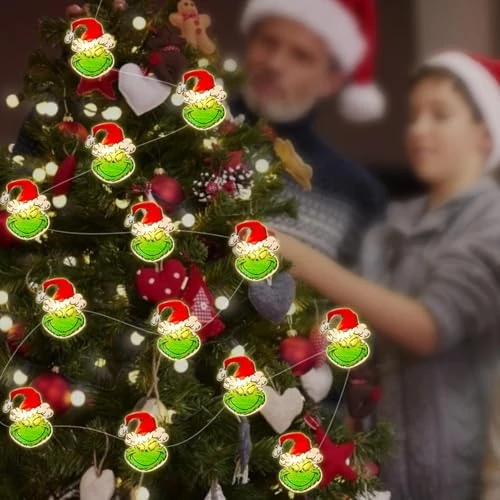 Offerta a tempo: Catena luminosa natalizia, 2 m, 20 LED, per interni di Natale, decorazione natalizia, catena luminosa per interni di Natale, catena luminosa a LED per interni ed esterni, funzionamento a batteria - 30% da 12.13 € a 8.45 €