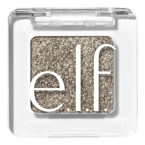e.l.f. Fine as Fleck - Sombra de ojos con purpurina, con purpurina, textura suave, maquillaje de ojos con brillo, larga duración, vegana, 0.07 oz (2 g)