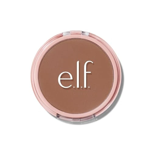 e.l.f. Halo Glow Powder Filter, Polvere Fissante Compatta, Coprenza Leggera e Modulabile, Sfuma L'aspetto dei Pori, Con Soffio Vellutato e Specchio, Vegano & Cruelty-Free, Rich Warm