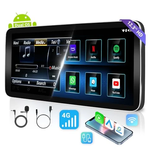 Limited offer: ATOTO 12.3" Android Radio Compatible with Mercedes Benz E-Class W212 NTG4.5/4.7 2014, Keep Original Function, Wireless CarPlay & Android Auto Car Stereo, GPS Tracking, 4G LTE, Dual BT, SCV from 399.99 EUR to 399.99 EUR (save 0%)