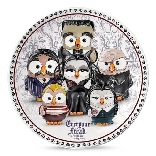 Egan The Addams Family Porcelain Pizza Plate