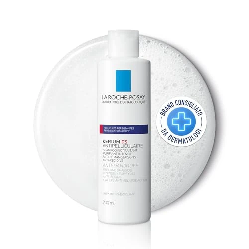 Limitiertes Angebot: La Roche-Posay Kerium DS Anti-Schuppen, Intensiv Shampoo-Kur bei hartnäckigen Schuppen und starkem Juckreiz, Ultrafeine Textur mit Thermalwasser und 4-wöchiger Anti-Rückfall-Wirkung, 200 ml von 21.90 EUR auf 19.79 EUR (Spare 10%)
