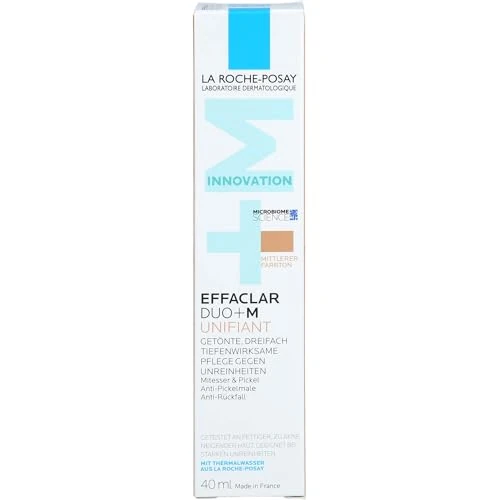 Offerta a tempo: La Roche-Posay, Effaclar Duo+M, Trattamento Colorato Anti-Imperfezioni, Per Pelli a Tendenza Acneica, Tripla Correzione di Brufoli, Punti Neri e Macchie, Effetto Matte, Tinta: Media, 40 ml - 14% da 18.59 € a 16.06 €