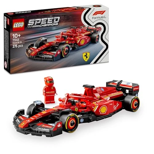 Offre limitée : LEGO Speed Champions Voiture F1 Ferrari SF-24 - Jeu de Construction avec Véhicule de Course - Minifigurine Collector de Pilote de Formule 1 - Décoration de Noël - Cadeau Garçon ou Fille 10 Ans 77242 de 27.03 EUR à 17.57 EUR (remise 35%)