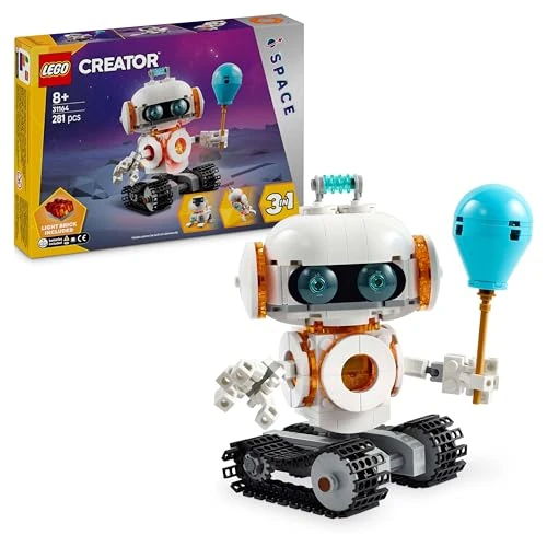 Offre limitée : LEGO Creator 3-en-1 Le Robot de l’Espace - Se transforme en Chien ou en fusée - Jeu de Construction pour Filles et garçons sur Le thème de l’Espace - Idée de Cadeau d'anniversaire dès 8 Ans 31164 de 24.99 EUR à 19.74 EUR (remise 21%)