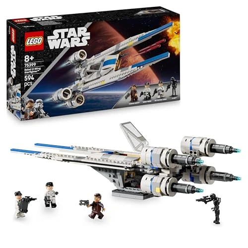 Limited-time offer: LEGO Star Wars 75399 Rebel U-Wing Starfighter Building Toy with Swing-Wing Function & 3 Minifigures incl. Cassian Andor, Plus a K-2SO Droid Figure - Gift for 8+ Year Old Boys & Andor Season 2 Fans from 59.99 GBP to 41.99 GBP (save 30%)