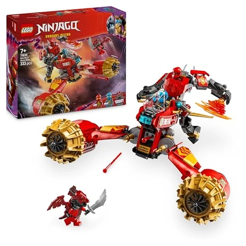 Offre limitée : LEGO Ninjago La Moto tempête du Robot de Kai - Jeu de Construction Ninja avec 3 minifigurines Dont NYA équipée de 2 katanas d’Or - Idée de Cadeau d’Anniversaire pour garçon dès 7 Ans 71830 de 49.99 EUR à 39.99 EUR (remise 20%)