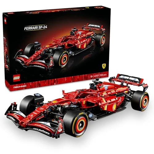 Limitiertes Angebot: LEGO Technic Ferrari SF-24 F1 Rennauto - Sammlermodell im Maßstab 1:8 mit V6-Motor, Getriebe, Lenkung und DRS - Geschenk zu Weihnachten für Erwachsene, Männer und Frauen - 42207 von 229.99 EUR auf 155.99 EUR (Spare 32%)