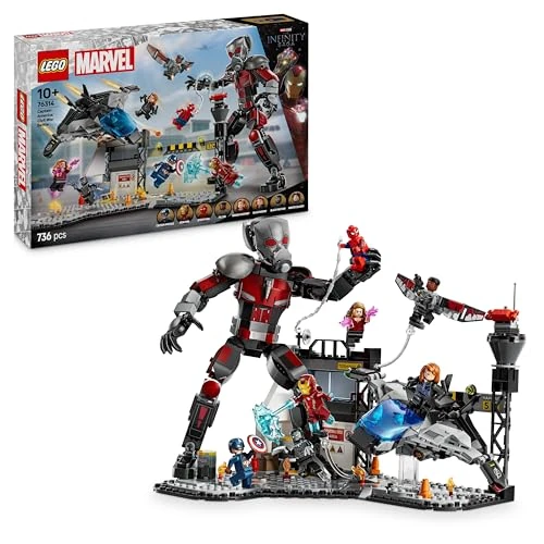 Offre limitee: LEGO Marvel Le Combat de Captain America : Civil War - Jeu de Construction avec 8 Minifigurines de Super-Héros Avengers dont Iron Man - Avion à Construire - Idée de Cadeau pour Garçon dès 10 ans 76314 de 99.99 EUR a 68.55 EUR (economie 31%)
