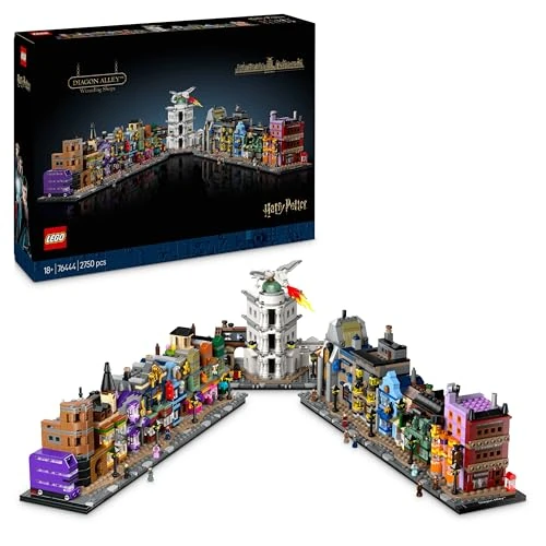 Offerta a tempo: LEGO Harry Potter Negozi di Magia di Diagon Alley, Miniatura da Esposizione e Collezione — 22% da 199,99 € a 156,68 €