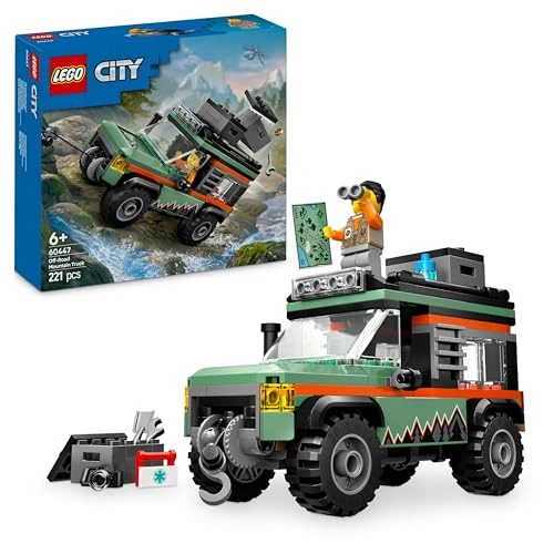 Offre limitée : LEGO City Le Camion 4x4 Tout-Terrain - Jeu de Construction pour garçons et Filles dès 6 Ans - Inclut Une minifigurine d’aventurier et des Accessoires - Cadeau d'anniversaire Amusant 60447 de 19.99 EUR à 18.99 EUR (remise 5%)