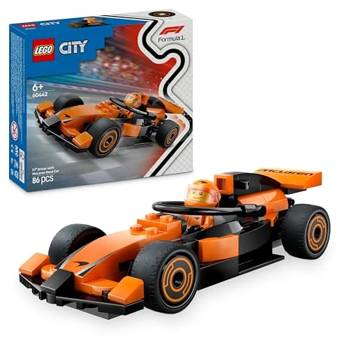 Oferta limitowana: LEGO City F1 Kierowca i bolid McLaren 60442 z 33.28 zł na 33.28 zł (oszczędź 0.00%)