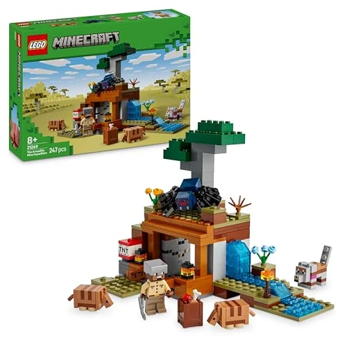 Offre limitée : LEGO Minecraft L’Expédition dans la Mine du Tatou - Jouet Interactif avec Figurines d'Araignée Venimeuse & de Loup - Fonction TNT - Cadeau pour Gamer, Garçon ou Fille dès 8 Ans 21269 de 29.99 EUR à 17.94 EUR (remise 40%)