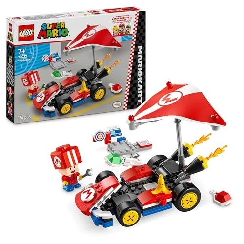 Limited offer: LEGO Super Mario: Mario Kart – Standard Kart, Car Toy Set for Kids, Includes a Toad Character Figure for Independent Play, Creative Birthday Gift for 7 Plus Year Old Boys, Girls and Gamers 72032 from 19.99 EUR to 12.00 EUR (save 40%)
