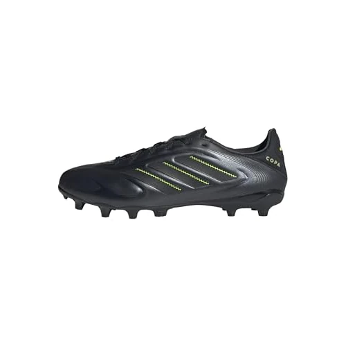 Adidas Mixte Copa Pure III League Firm Ground/Multi Ground Football Boots, Core Black/DGH Solid Grey/Lucid Lemon, 40 2/3 EU