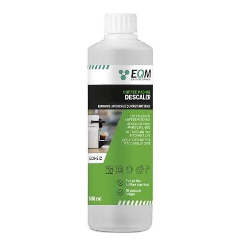 Offerta a tempo: EQM Decalcificante per Macchine da Caffè 500 ML - 100% Origine Naturale - Compatibile con Tutte le Macchine da Caffè - 41% da 8.81 € a 5.20 €
