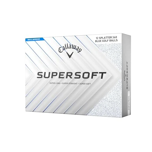 Callaway Golf piłka golfowa Supersoft 2025, cętkowana niebieska