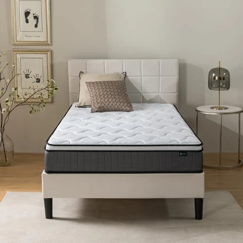 Tijdelijke aanbieding: Zinus Pocketveringmatras, polyester, wit, 80 x 190 cm van 95.06 EUR naar 95.06 EUR (korting 0%)