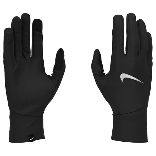 Limitiertes Angebot: Nike Herren Pacer Lightwei Running-Handschuhe, Black/Black/Silver, S von 25.00 EUR auf 19.99 EUR (Spare 20%)