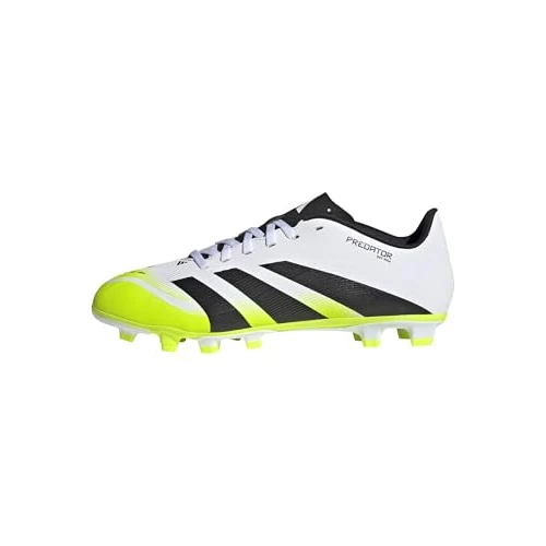 Adidas Unisex Club Firm Ground/Multi Ground Football Boots, Cloud White/Core Black/Lucid Lemon, 38 EU