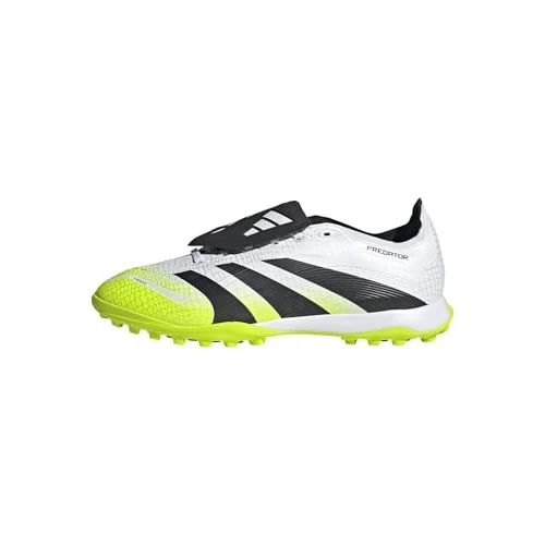 Offerta a tempo: Adidas Unisex League Fold-Over Tongue Turf Football Boots, Cloud White/Core Black/Lucid Lemon, 47 1/3 EU - 43% da 100.00 € a 56.95 €
