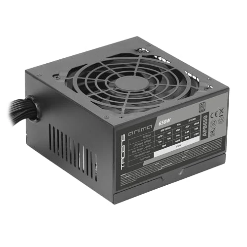 Offerta a tempo: Tacens Anima APB650, Alimentatore PC ATX 650W, Certificazione 80Plus Bronze, 85% di Efficienza, Tecnologie SMD e DC-DC, Ventola Ultra-silenziosa 12cm, Cavi Piatta Extra-lunghi, Nero - 14% da 44.38 € a 38.14 €
